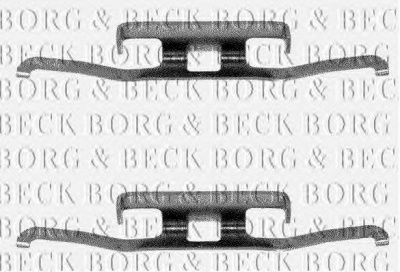 BORG & BECK bbk1010 -  Комплектующие, колодки дискового тормоза